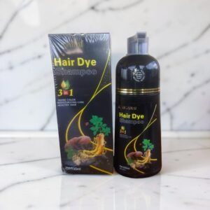 Caigaibai 3‑in‑1 Hair Dye Shampoo (BLACK)